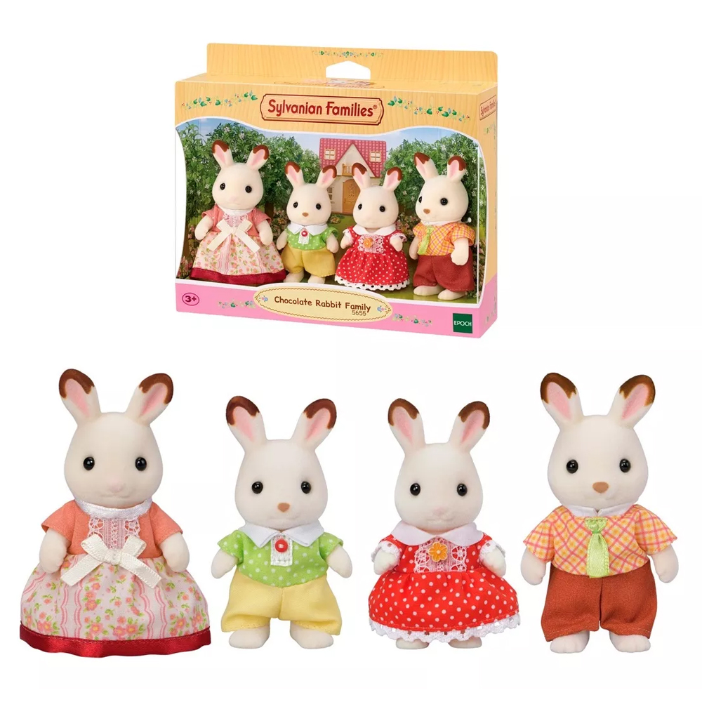 Ternurines Familia de Conejos de Chocolate Silvania 