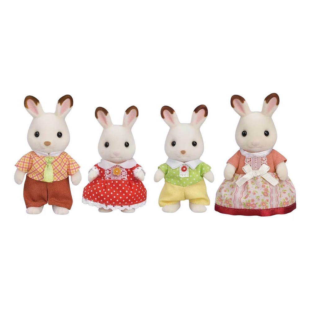 Ternurines Familia de Conejos de Chocolate Silvania 
