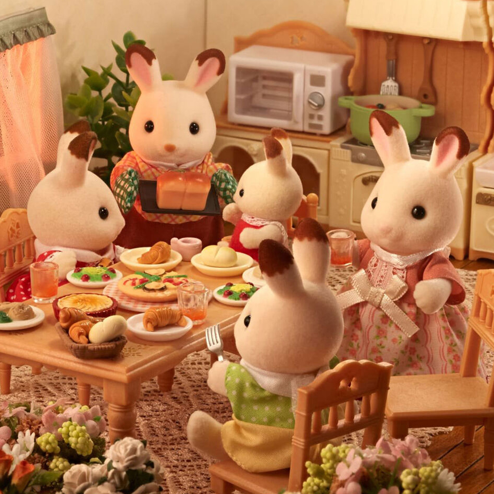 Ternurines Familia de Conejos de Chocolate Silvania 