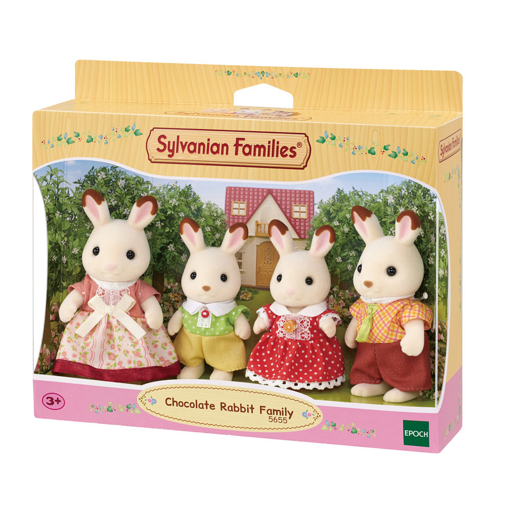 Ternurines Familia de Conejos de Chocolate Silvania 