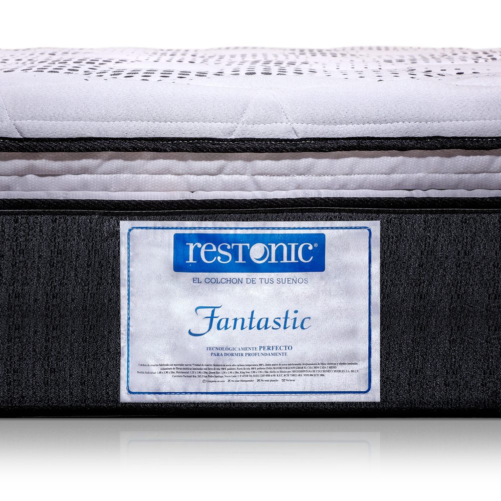 Colchón Restonic Fantastic Matrimonial + 2 Almohada 