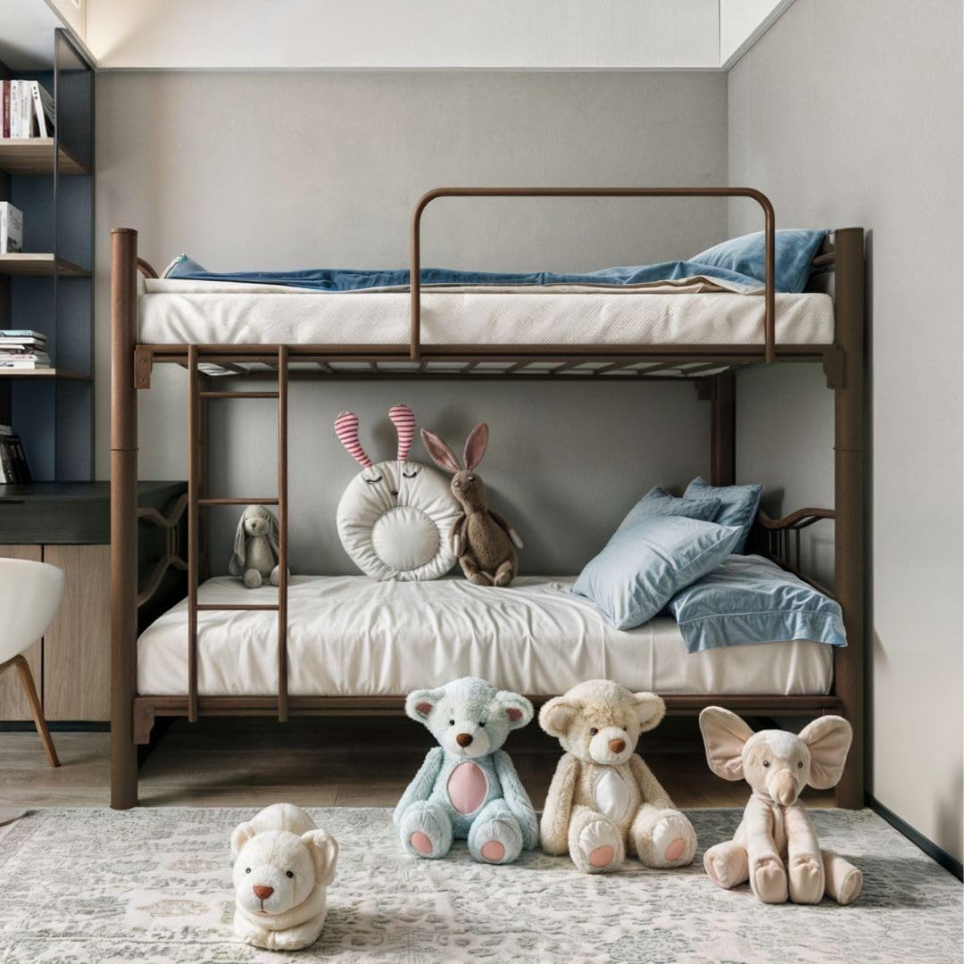 Litera Torreón Acero Chocolate 208 cm x 107 cm x 160 cm Resistente Funcional Espaciosa