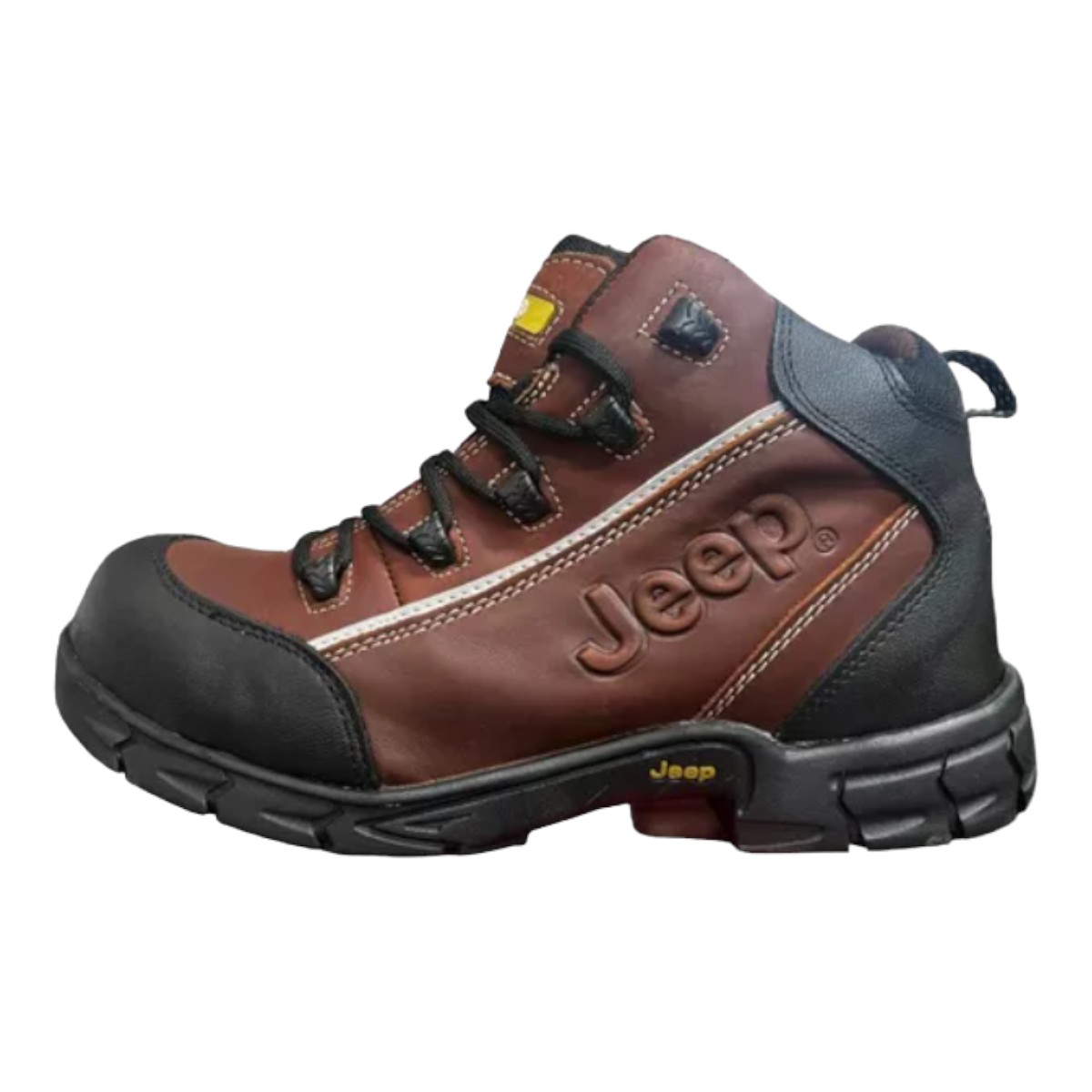 Bota Jeep Hombre Industrial Piel Con Casco, Dieléctrica 5101B