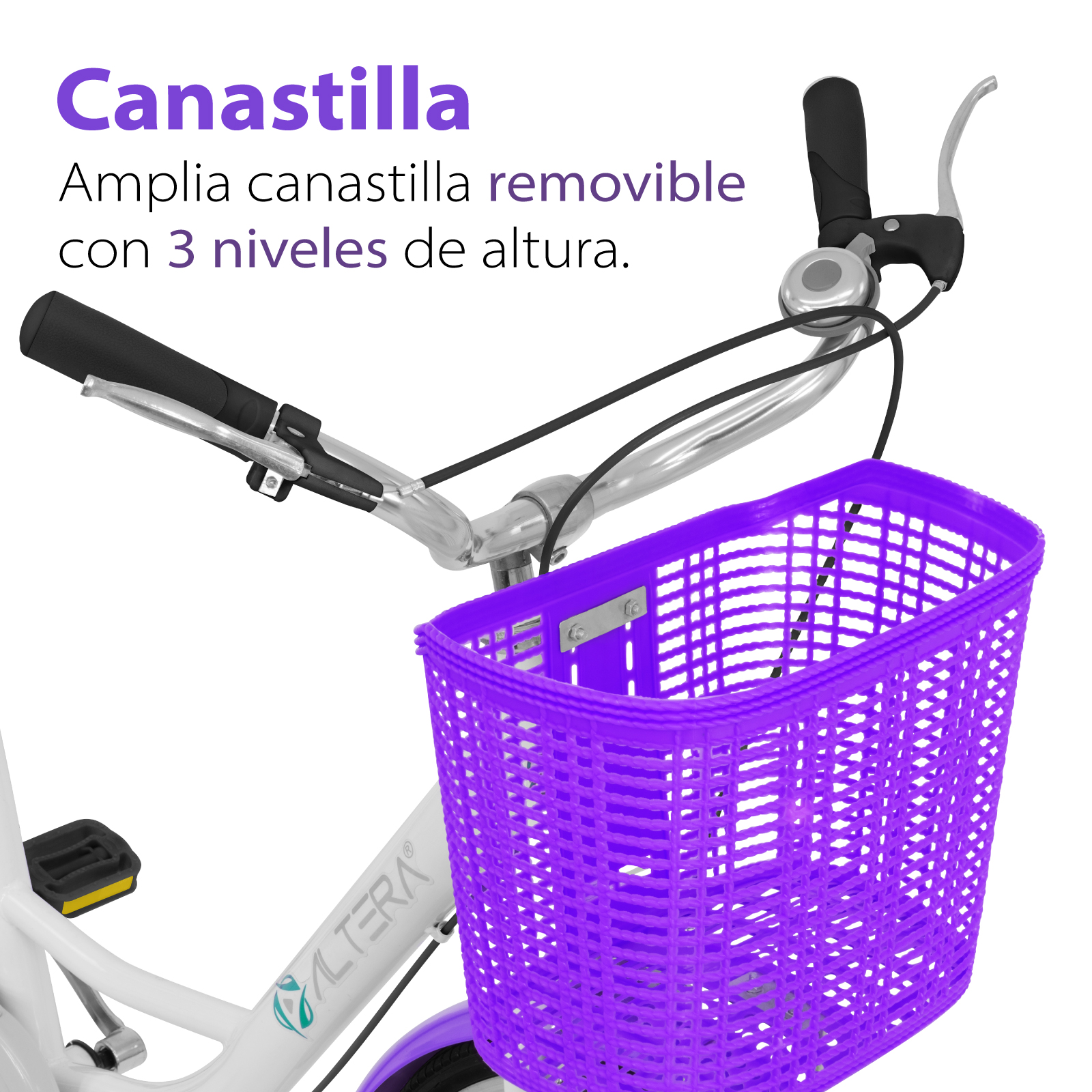 Bicicleta Para Dama Altera RBIKE-002 Diseño Retro Rodada 26