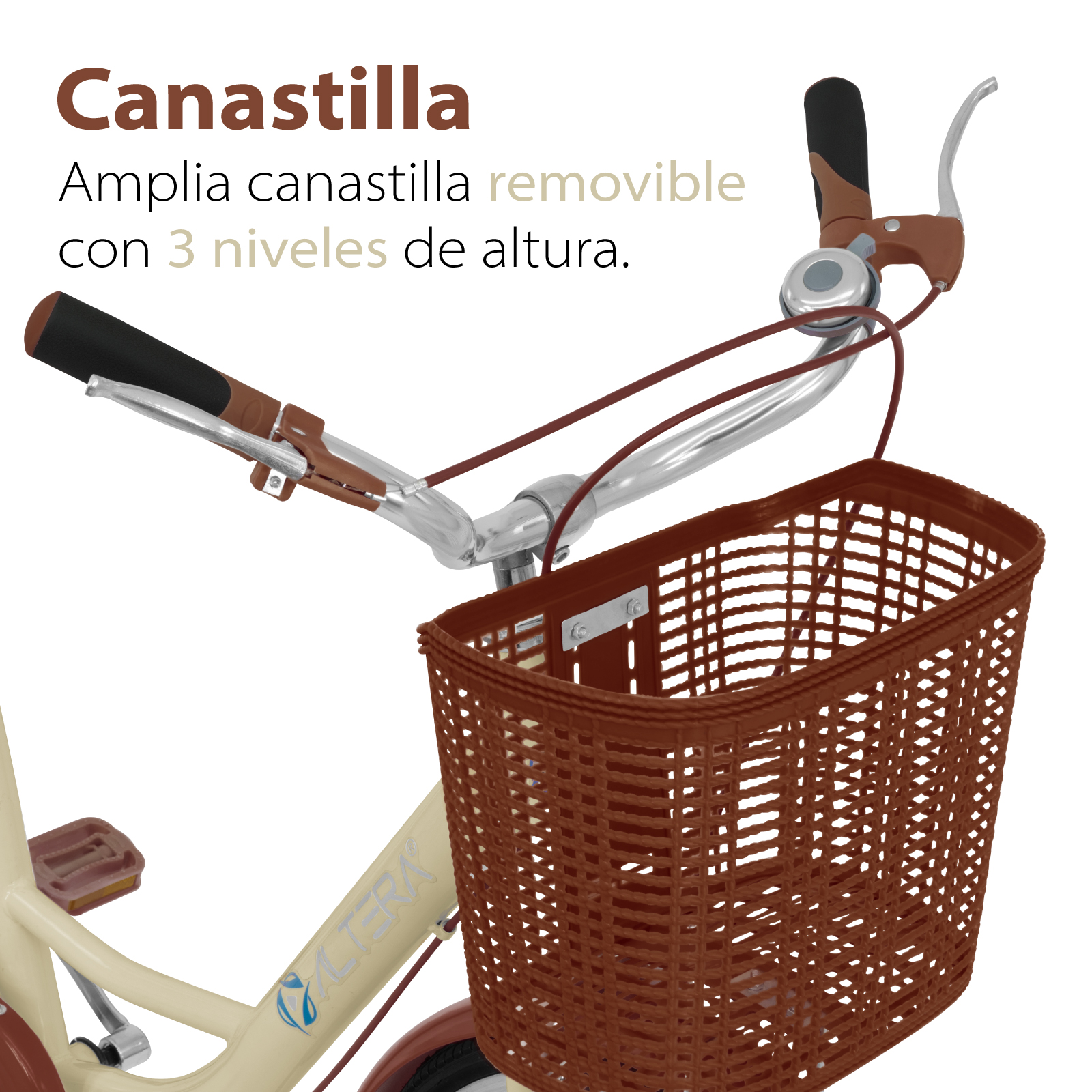 Bicicleta Para Dama Altera RBIKE-002 Diseño Retro Rodada 26