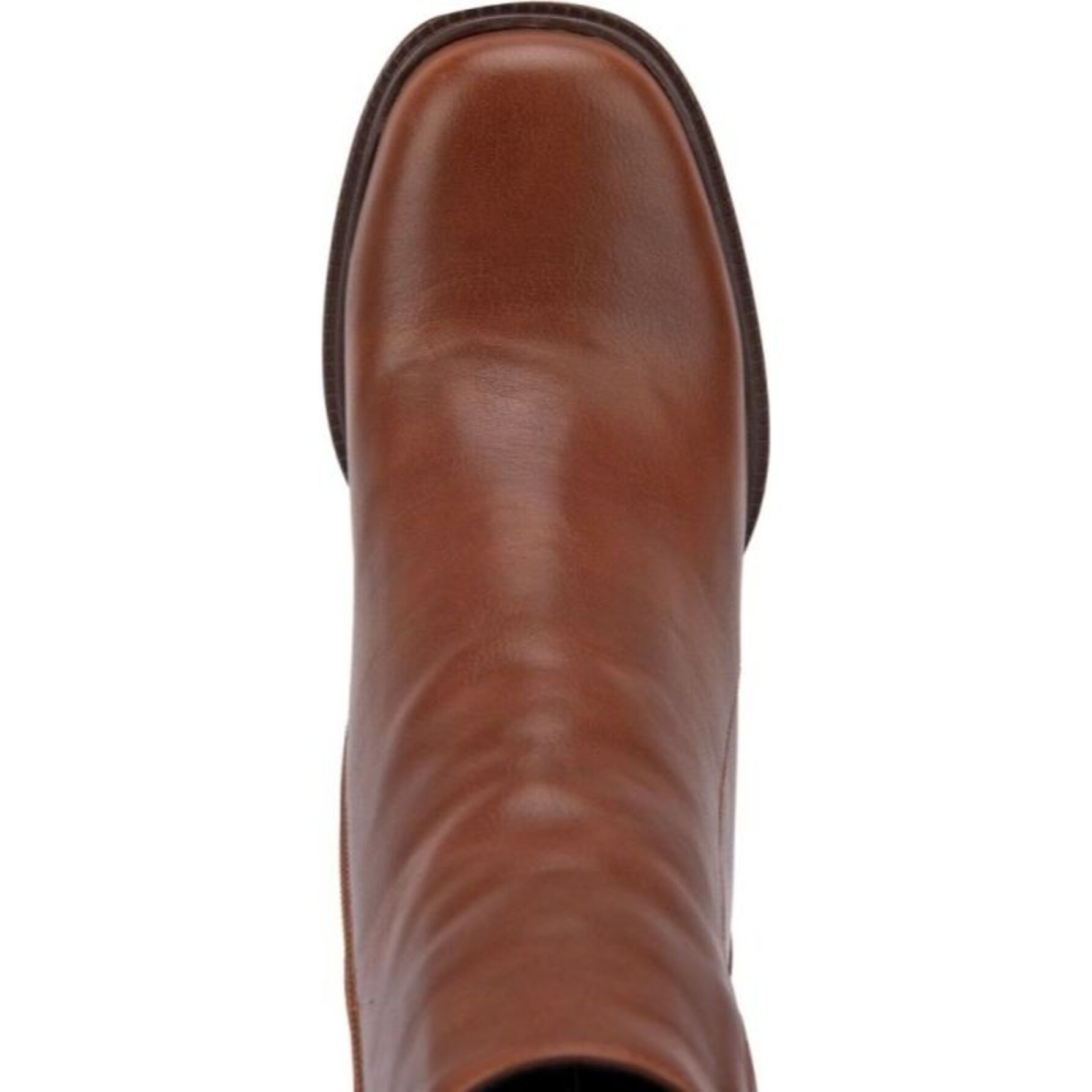 Botas para mujer, de vestir, con tacón ancho y hebilla, acabado napa, punta cuadrada, color cognac, marca Schatz, mod. 1141860