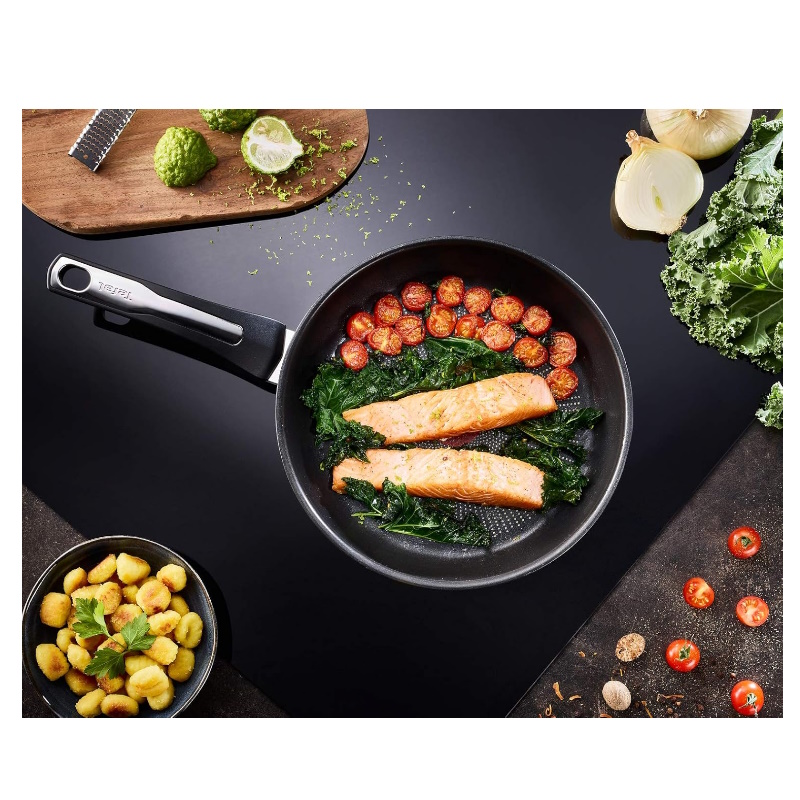Sartén 30 cm Acero Inoxidable Inducción Antiadherente Emotion Tefal