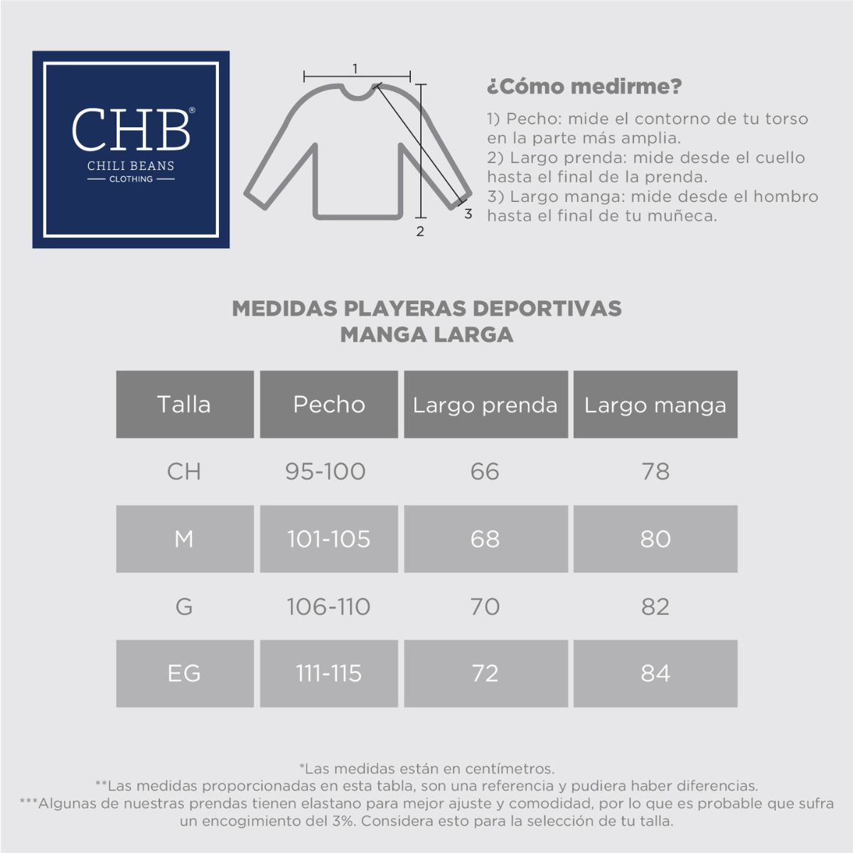Paquete De Playeras Deportivas Manga Larga Con Capucha Para Hombre CHB Chili Beans Clothing Co.