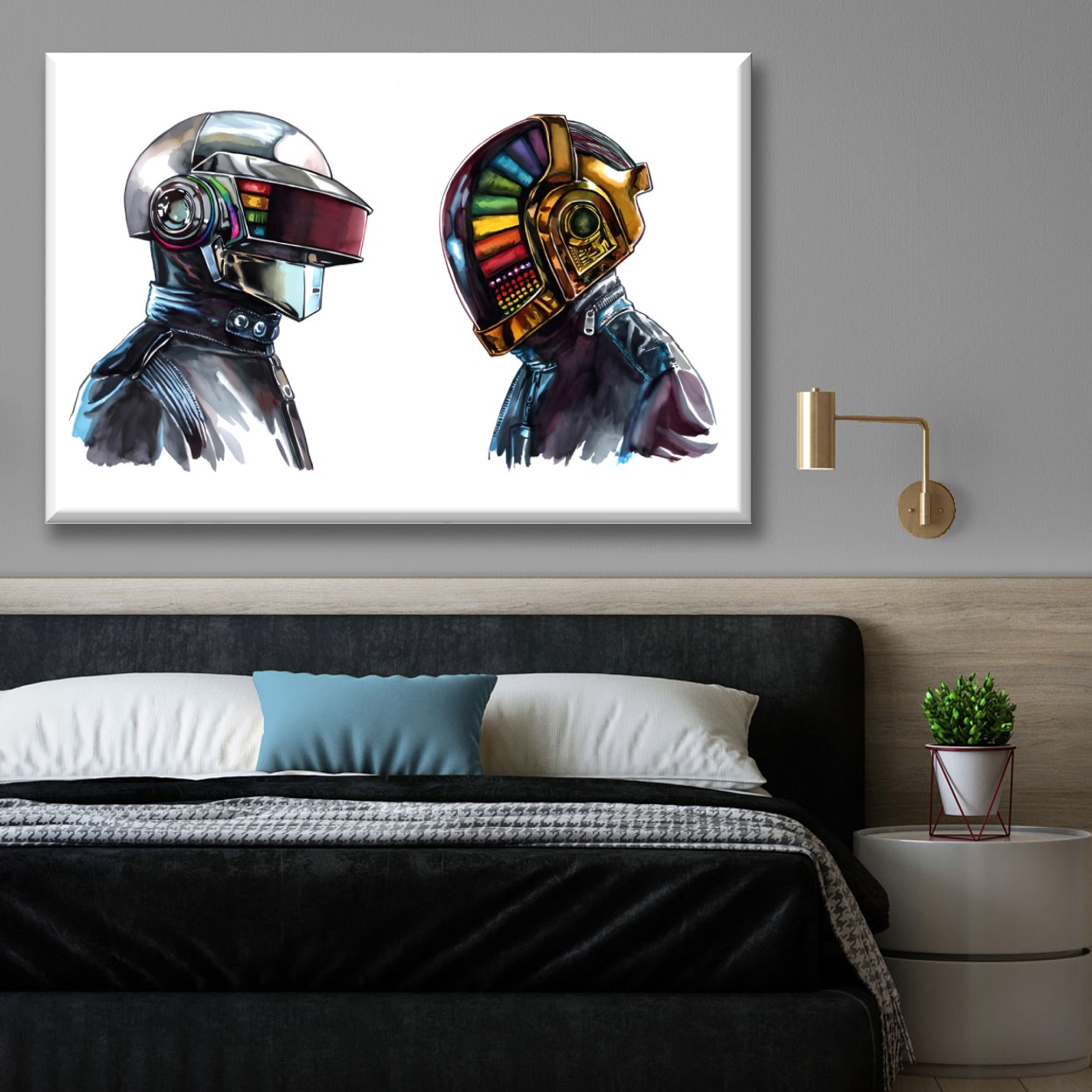 Cuadro Canva Decorativo Daft 60X40 cm