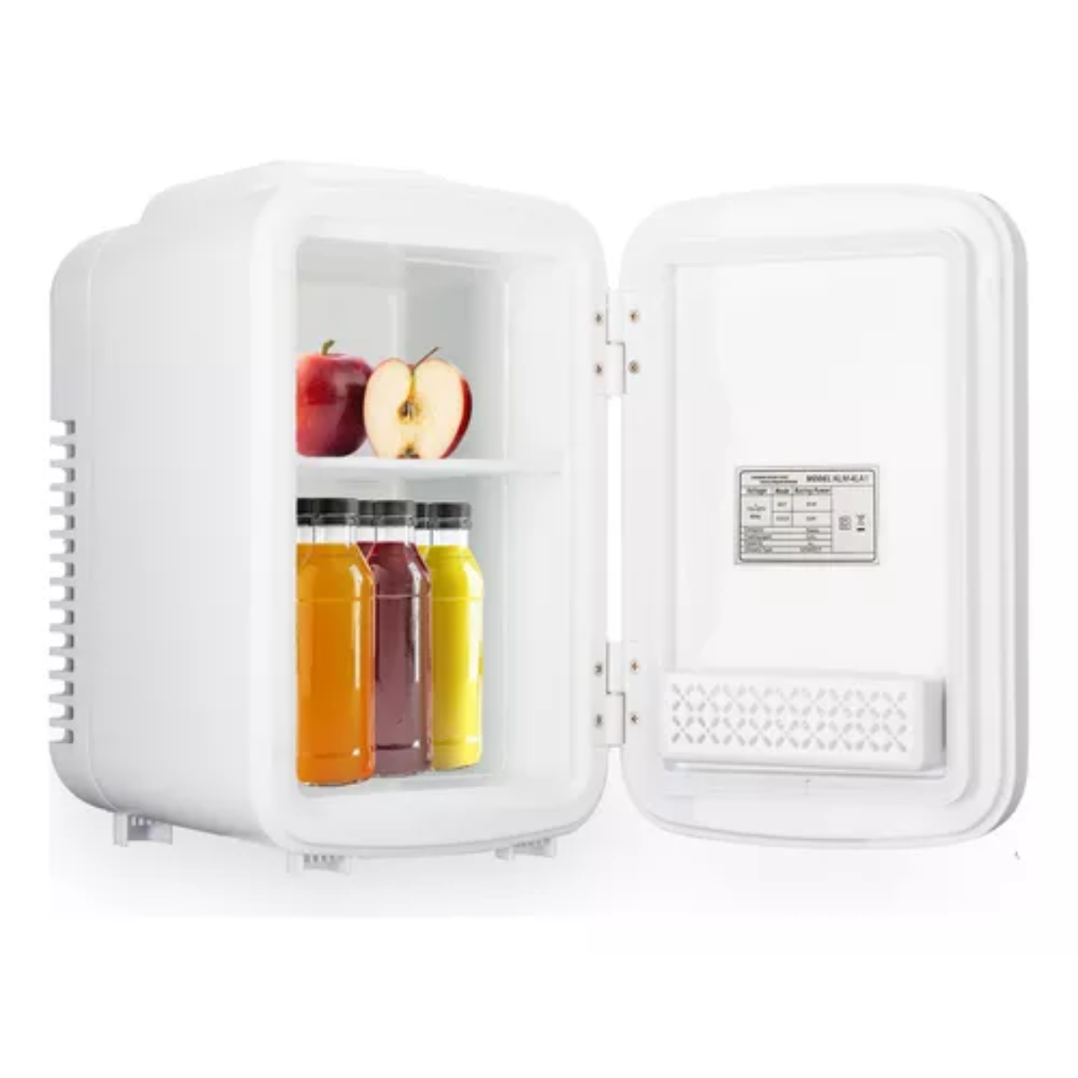 Mini Refrigerador Timco  Con Puerta de Espejo y Luz Led 3 Tonos Blanco