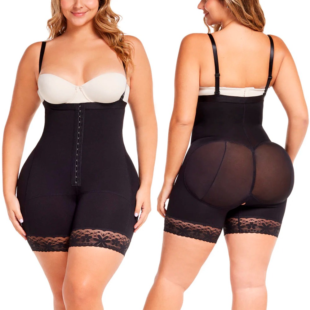 Faja Moldeadora de Cintura, Short Corto, Senos Libres, Faja Colombiana 