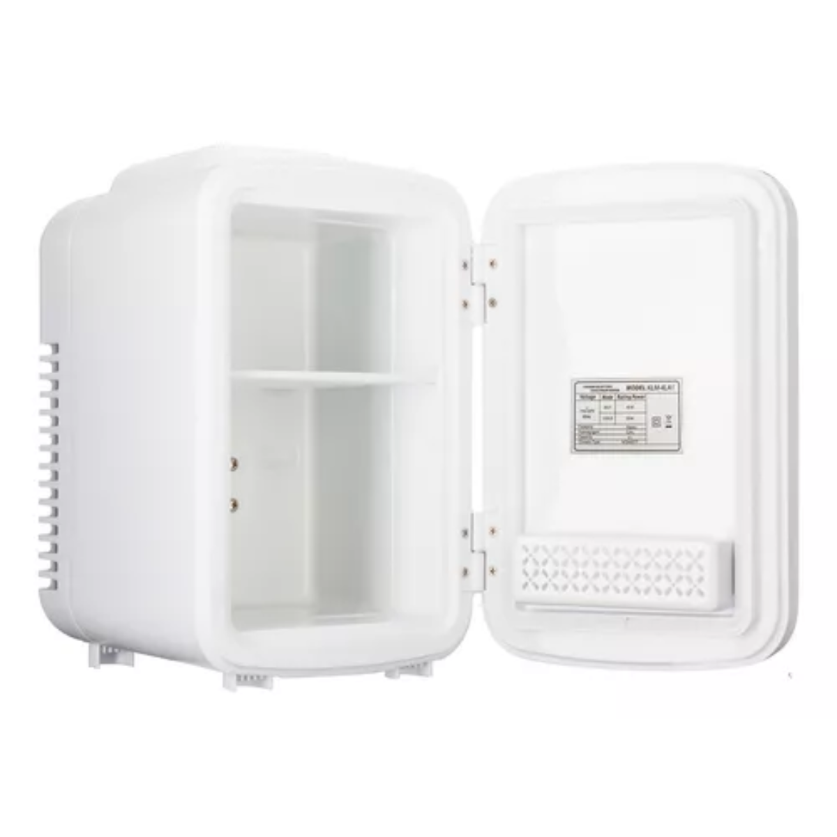 Mini Refrigerador Timco  Con Puerta de Espejo y Luz Led 3 Tonos Blanco