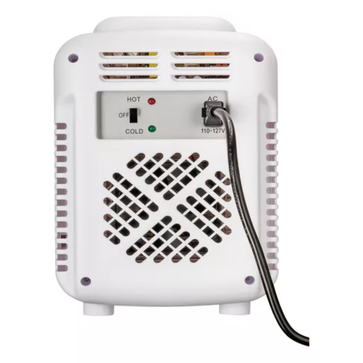 Mini Refrigerador Timco  Con Puerta de Espejo y Luz Led 3 Tonos Blanco