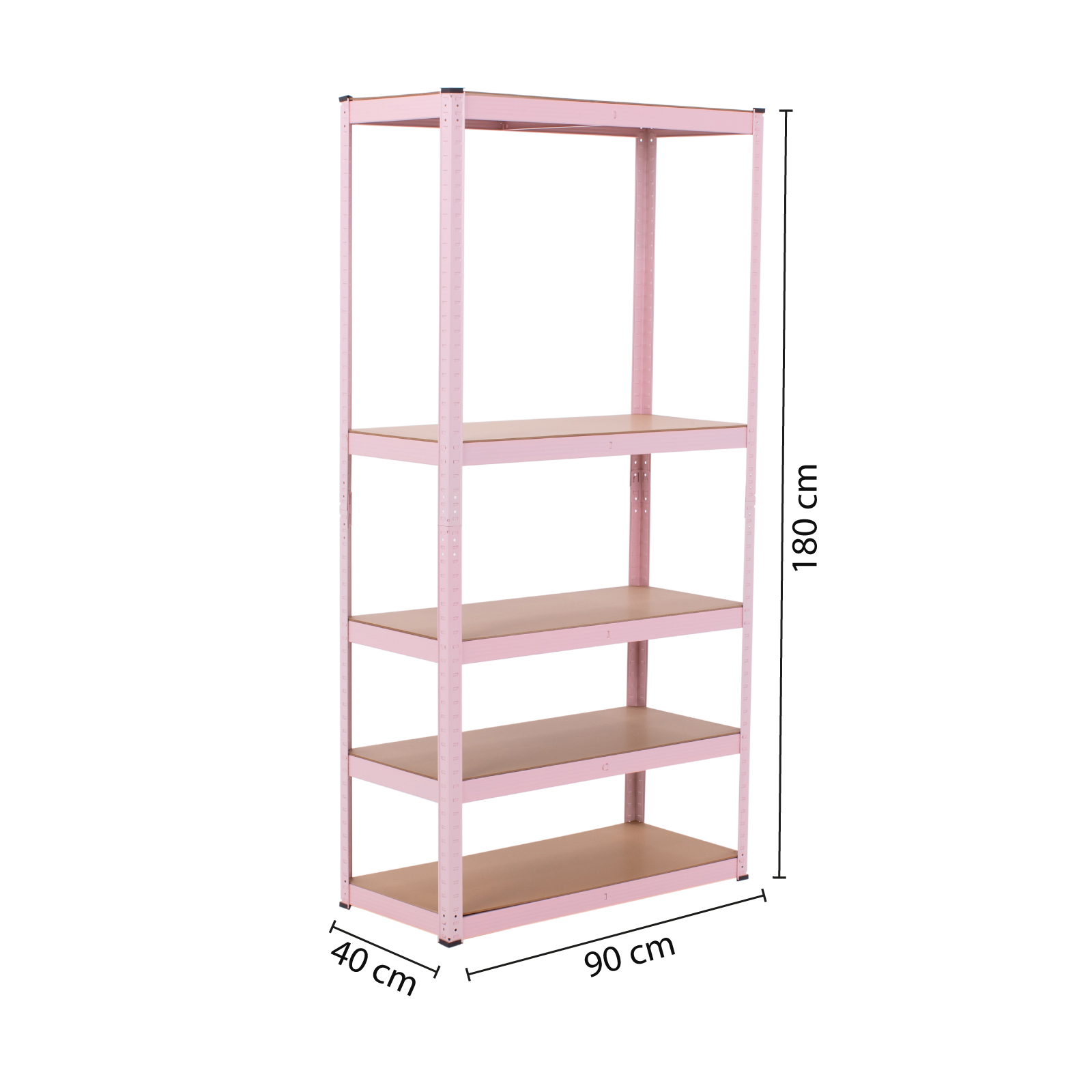 Estante Metalico Anaquel Organizador De 5 Niveles Rosa