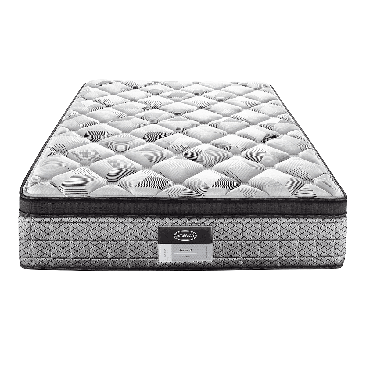 Colchón América Matrimonial Portland Con Tecnología Perfect Side Y Descanso Ortopédico