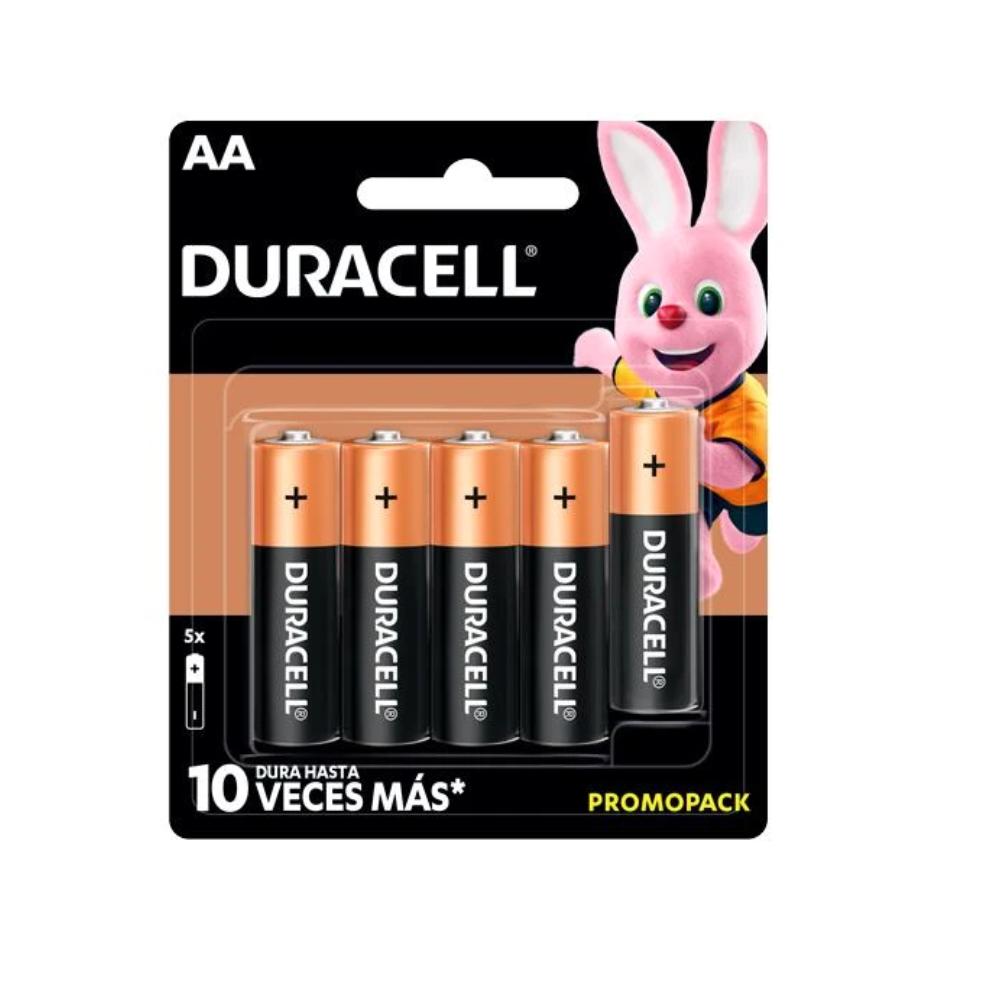 Pila Duracell Alcalina Aa Con 5 Piezas 1.5v MN1500B5 Grande