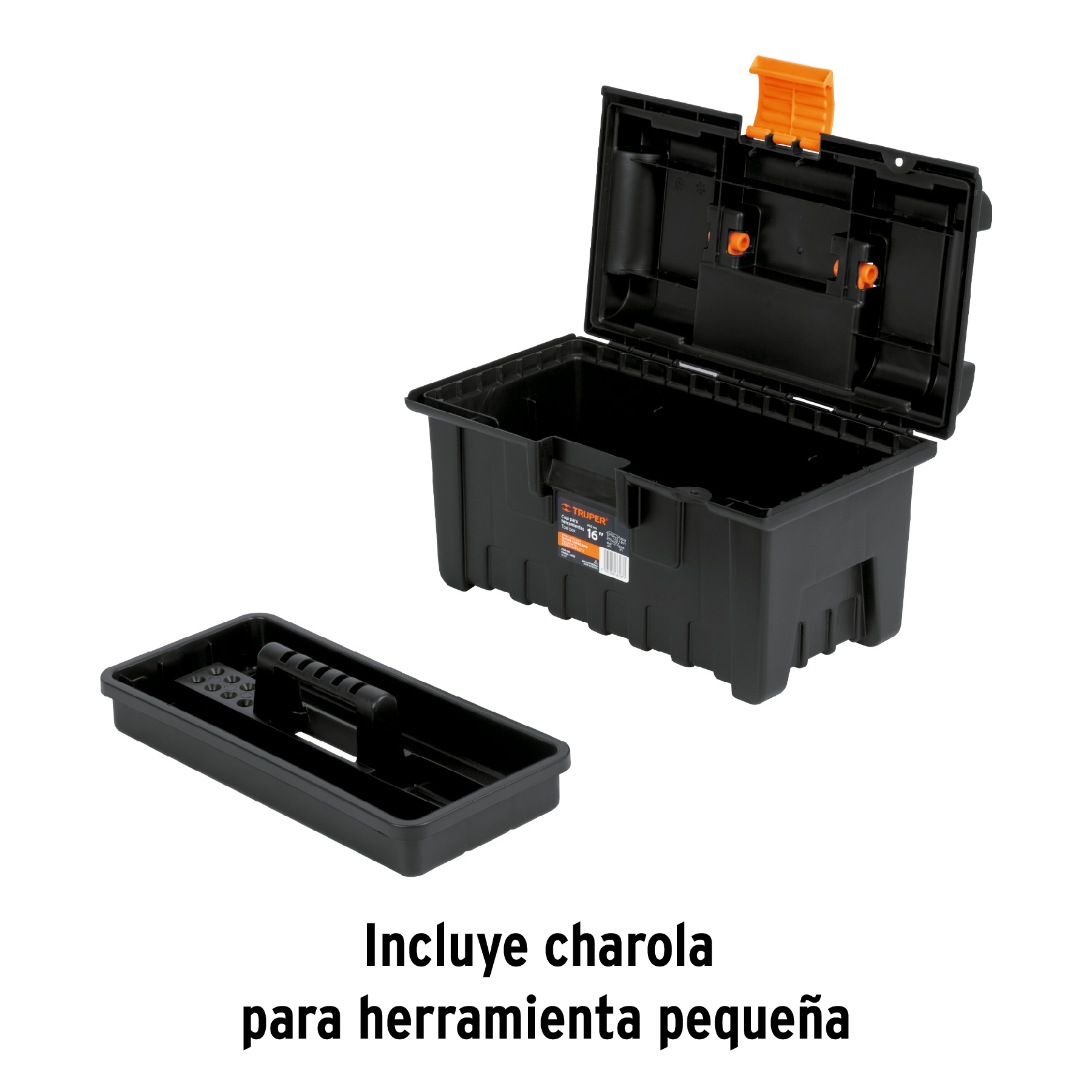 Caja para herramienta de 16" sin compartimentos, TRUPER