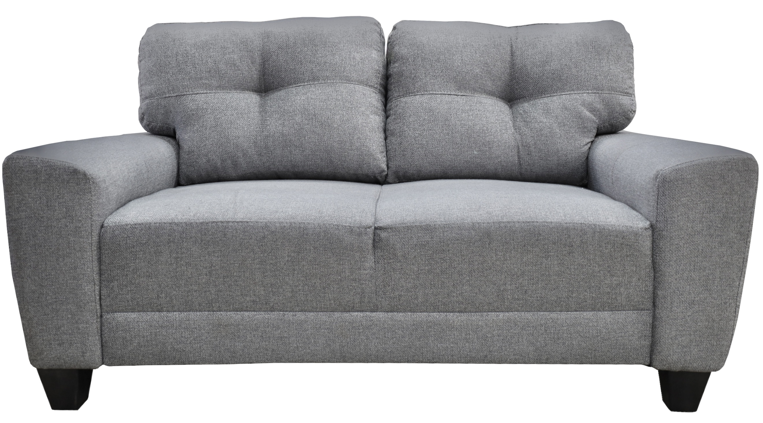 Love seat El Bazar Store Sidney Lino Gris plata 2 plazas, Modular, Moderno, Sala, Sofa