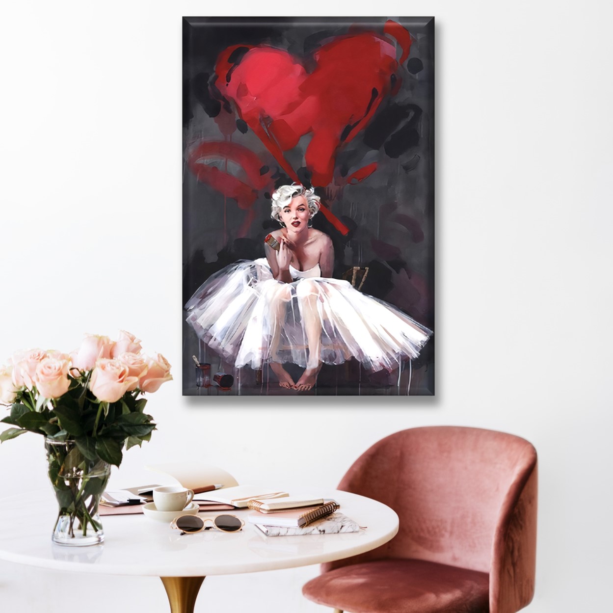 Cuadro Canva Decorativo Marilyn Art 60X40 cm