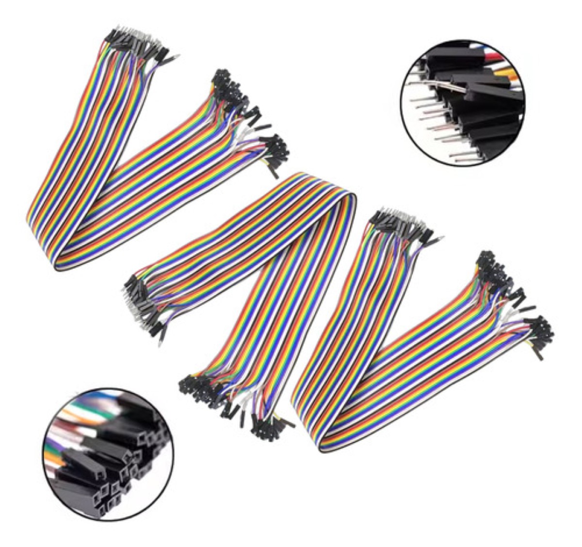 120 Jumper Cable Dupont Wire 40cm Cable Para Protoboard  3x de Macho a Hembra