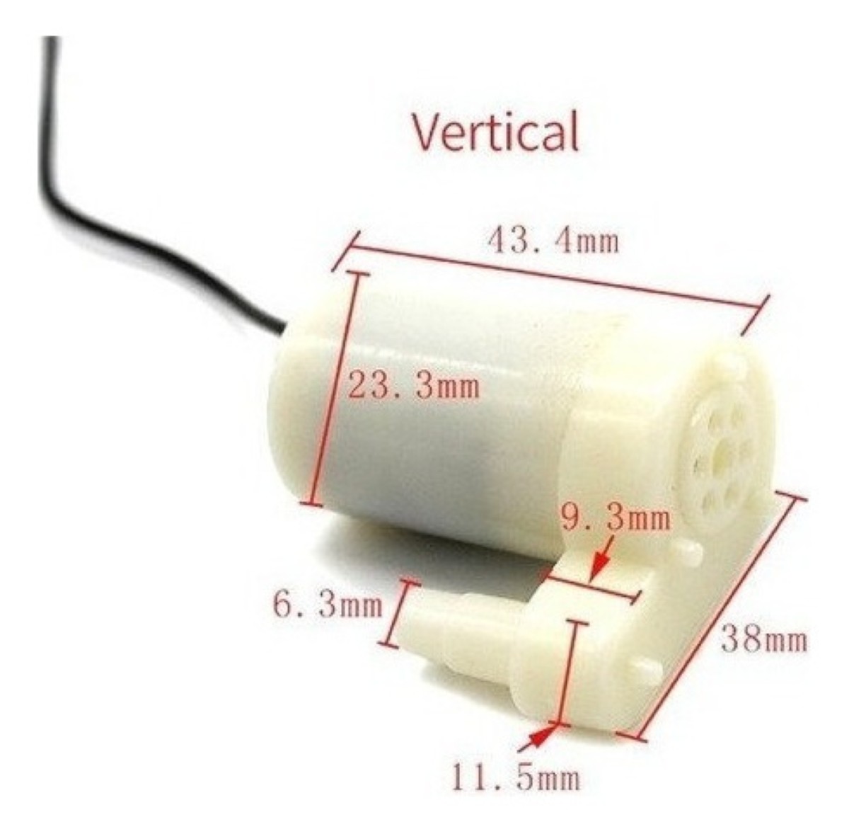 5 Mini Bombas Sumergible de Agua 3V a 6V DC Para Acuarios, Fuentes blanco 