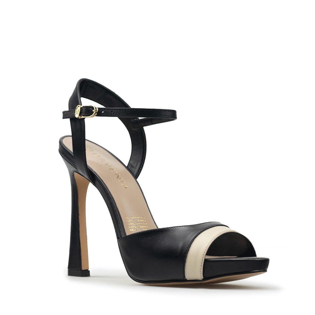 Zapatillas De Tacón Davenia De Piel Sandalia Para Dama Bela 2