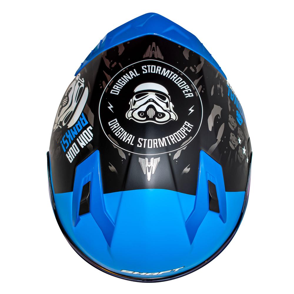 Casco Motociclista S Integral Join Now Negro Mate Azul Shaft