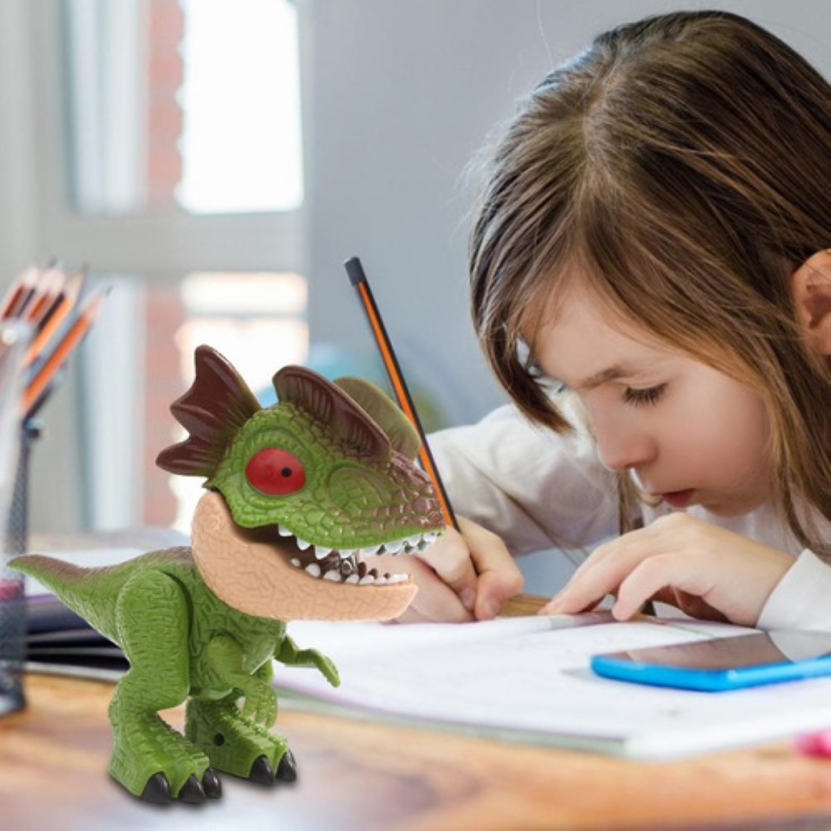 5 En 1 Sacapuntas Con Forma De Dinosaurio Útiles Escolares CAFE 
