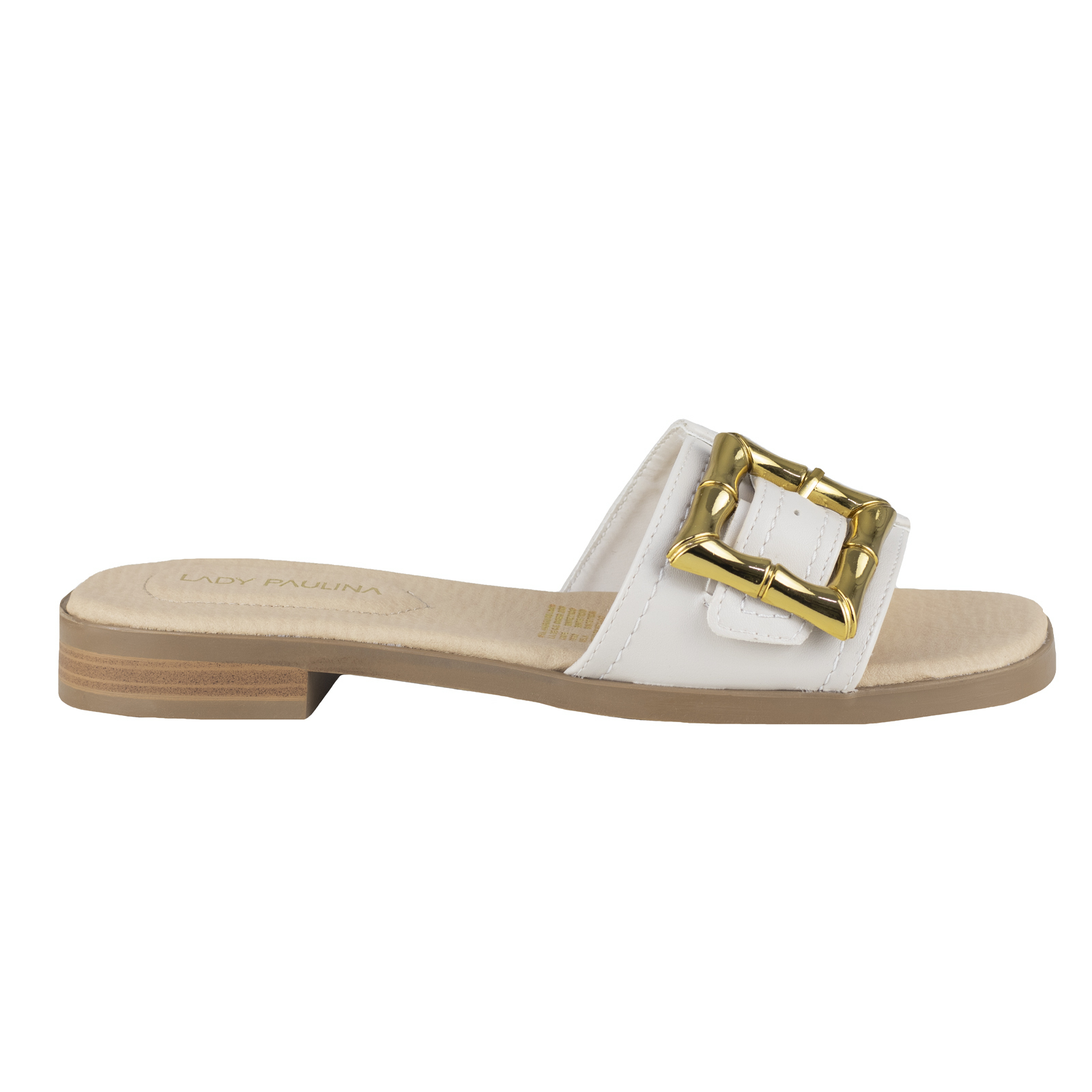 Sandalia Chancla Casual Para Mujer Lady Paulina 38402 Latte