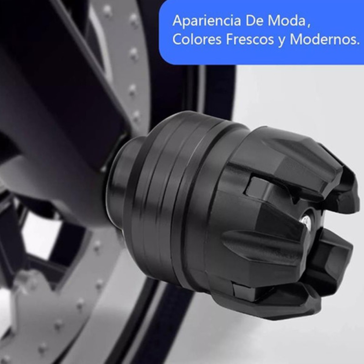 Slider Eje Llanta Universal Motocicleta 4pcs Azul