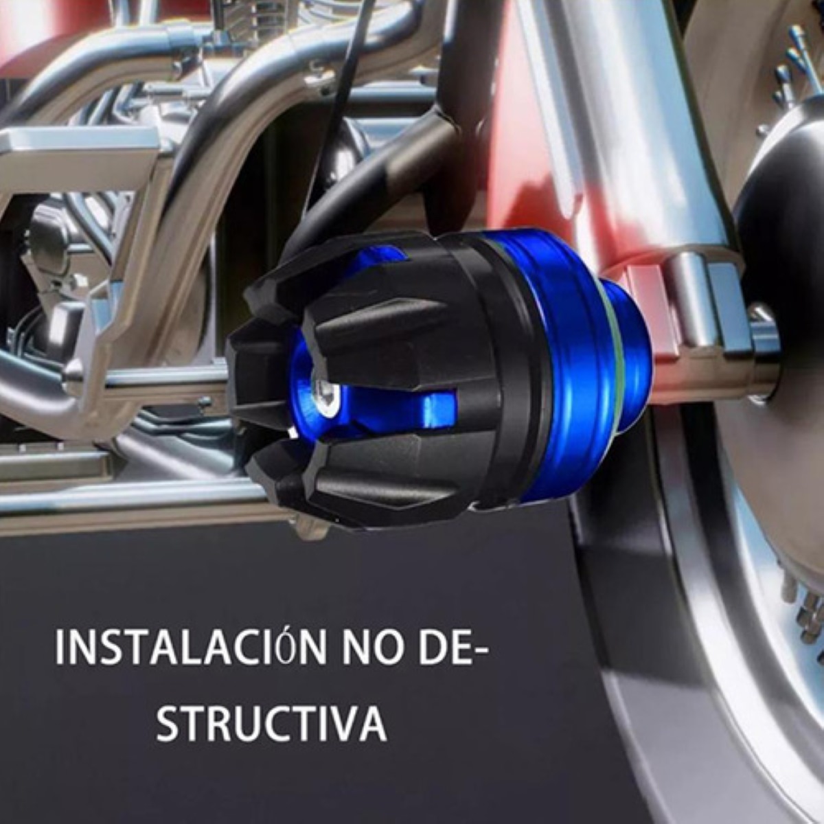 Slider Eje Llanta Universal Motocicleta 4pcs negro