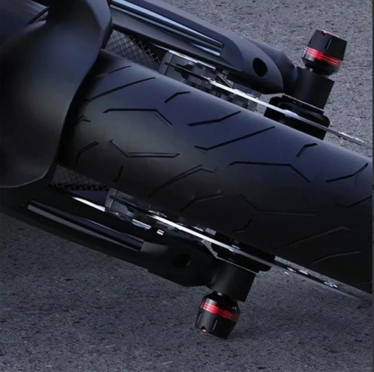 Slider Eje Llanta Universal Motocicleta 4pcs negro
