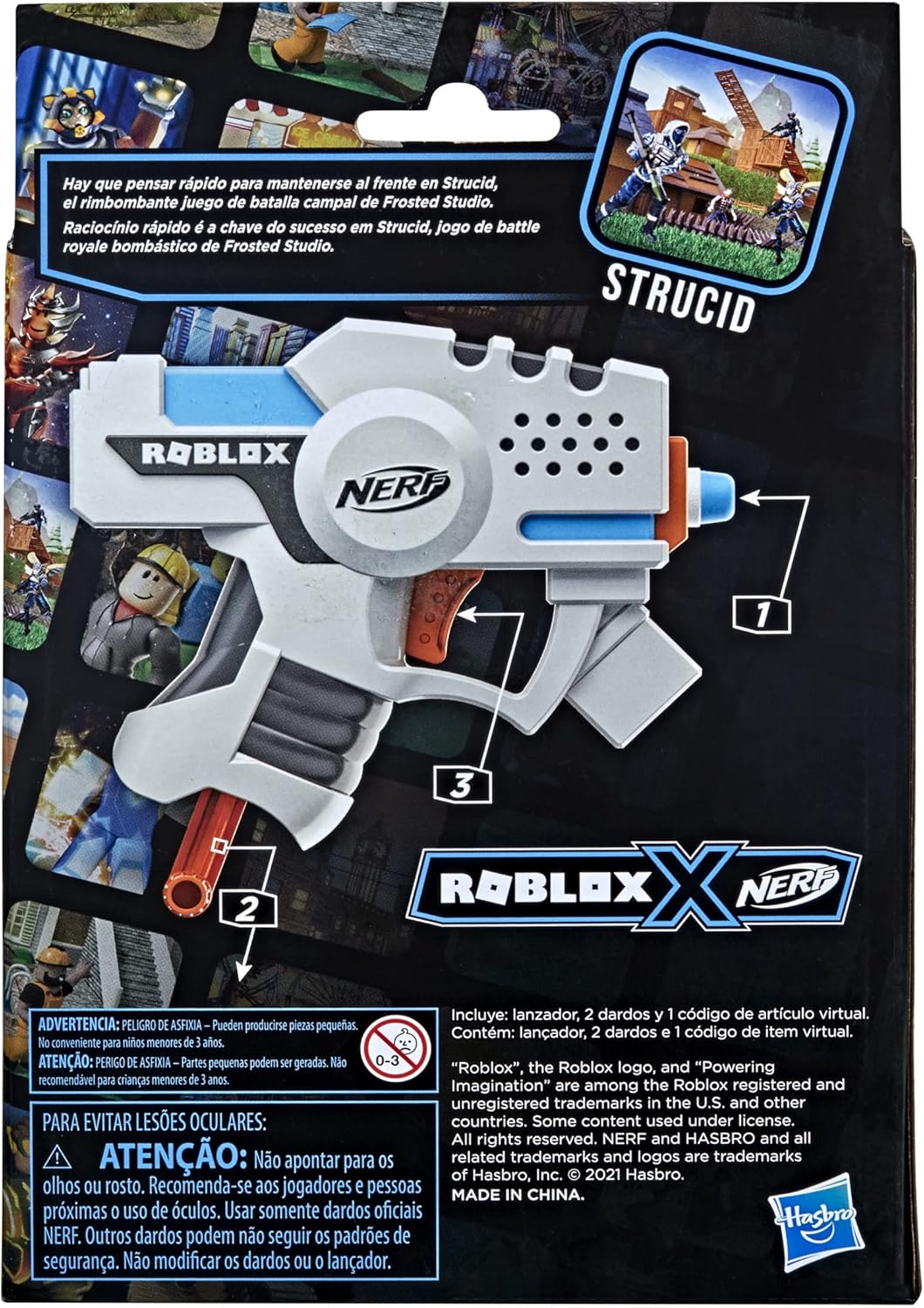 Nerf Roblox Strucid Boom Strike 2 Dardos Elite Hasbro