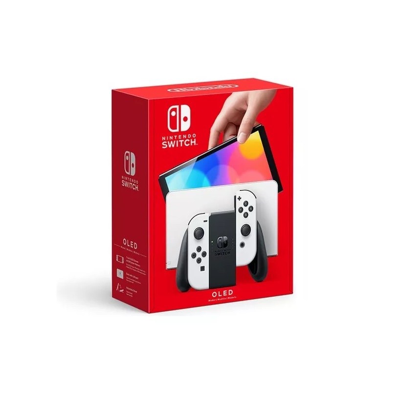 Consola Nintendo Switch Oled Standard Color Blanco y Negro de 64 Gb (Version Internacional)