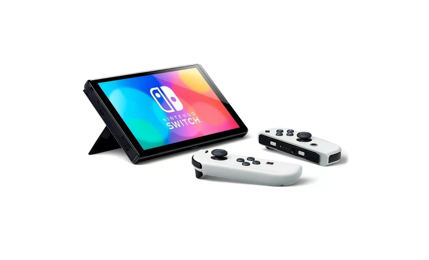 Consola Nintendo Switch Oled Standard Color Blanco y Negro de 64 Gb (Version Internacional)