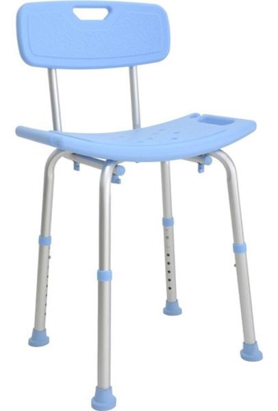 Silla Ducha Baño Ajustable Brazos Respaldo Ortopedica