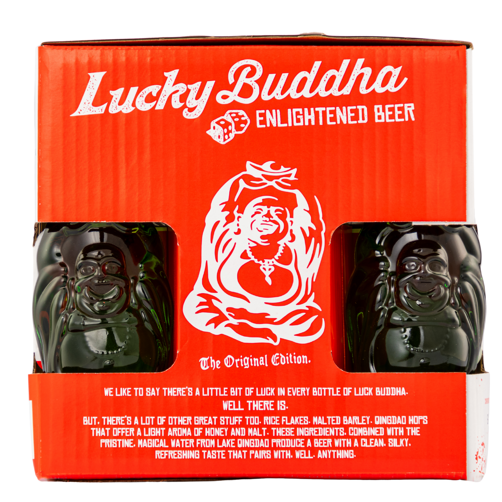 Gift Pack Cerveza Lucky Buddha Con Vasos