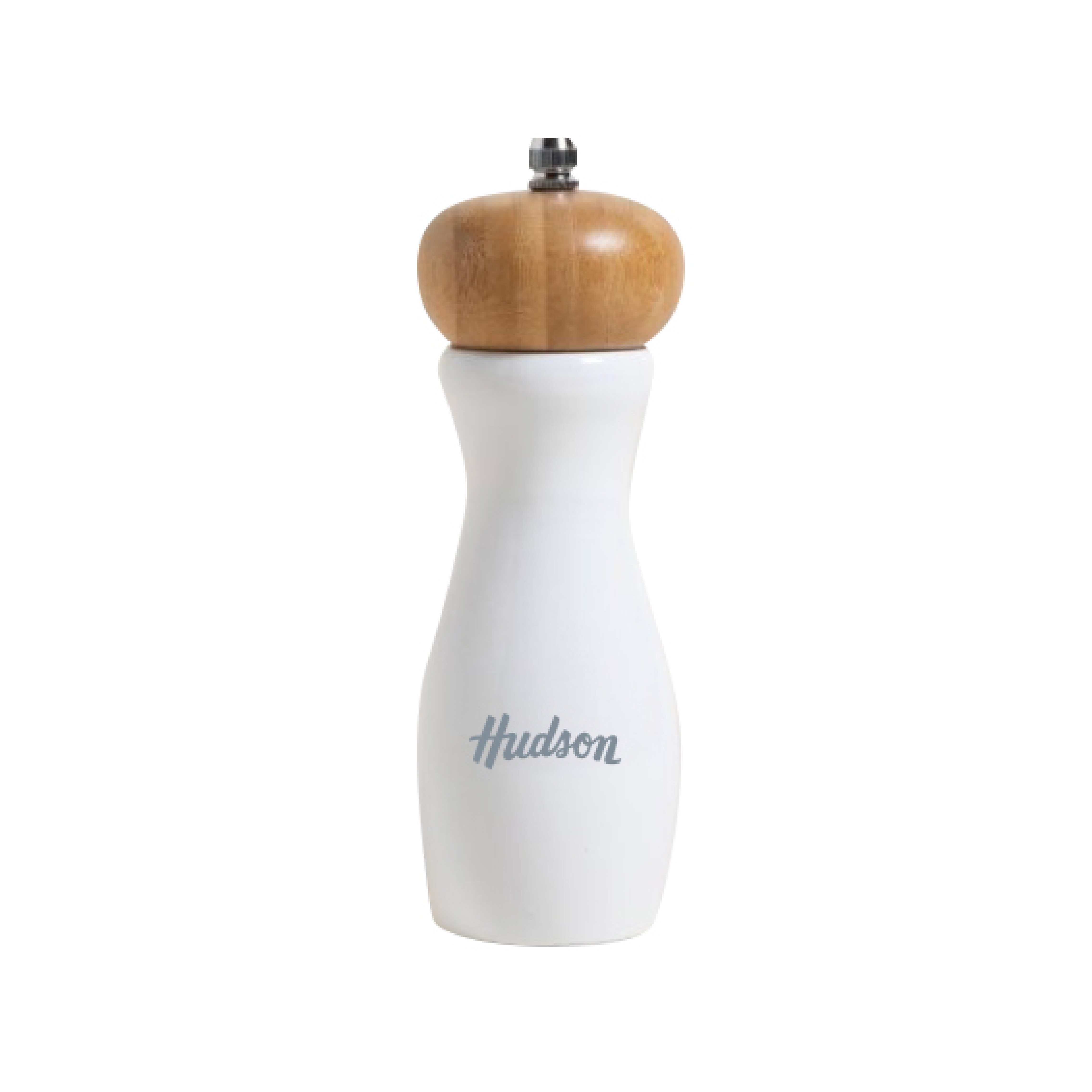 Molinillo De Madera Hudson Laqueado Color Blanco 15 Cm