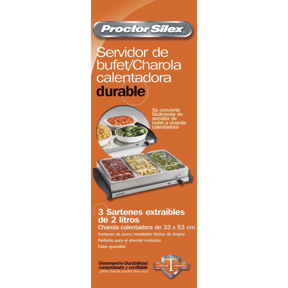 Bufetera Bandeja Calentamiento Proctor Silex 34300