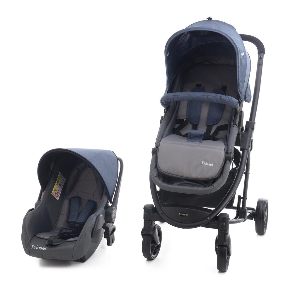CARRIOLA BEBE PRINSEL PRIMA CON PORTABEBE TS AZUL