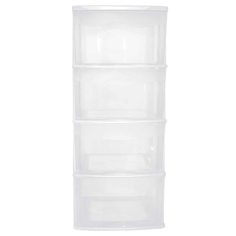 Organizador Gabinete Cajonera 4 Cajones Altos Gran Capacidad