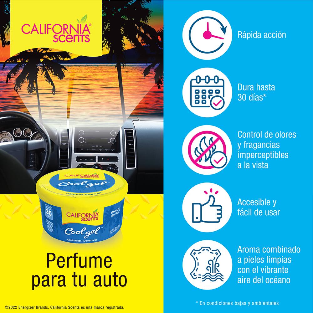 Aromatizante Gel California Scents 2.5oz Aroma Nuevo Lata