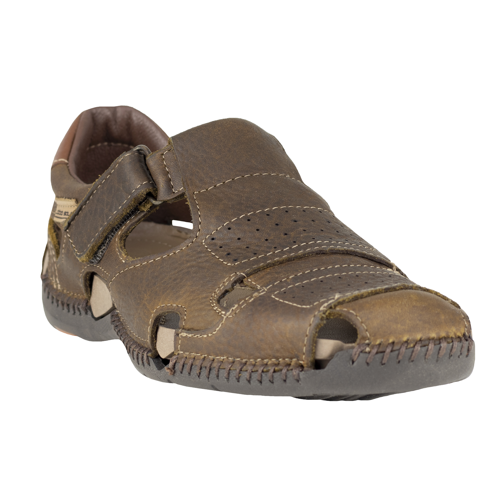 Sandalias De Cuero Para Hombre Lobo Solo 6607 Ciervo Broche