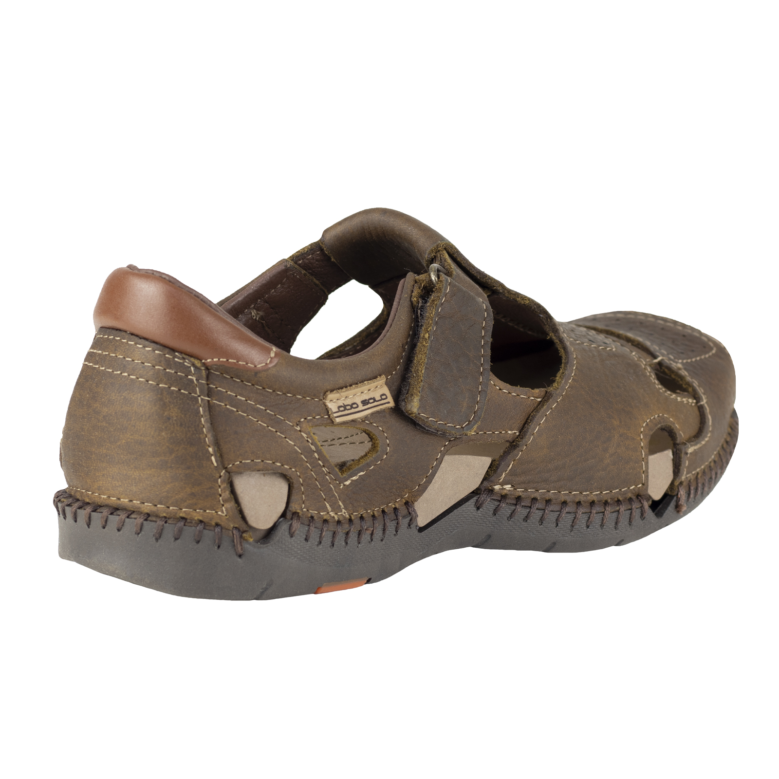 Sandalias De Cuero Para Hombre Lobo Solo 6607 Ciervo Broche