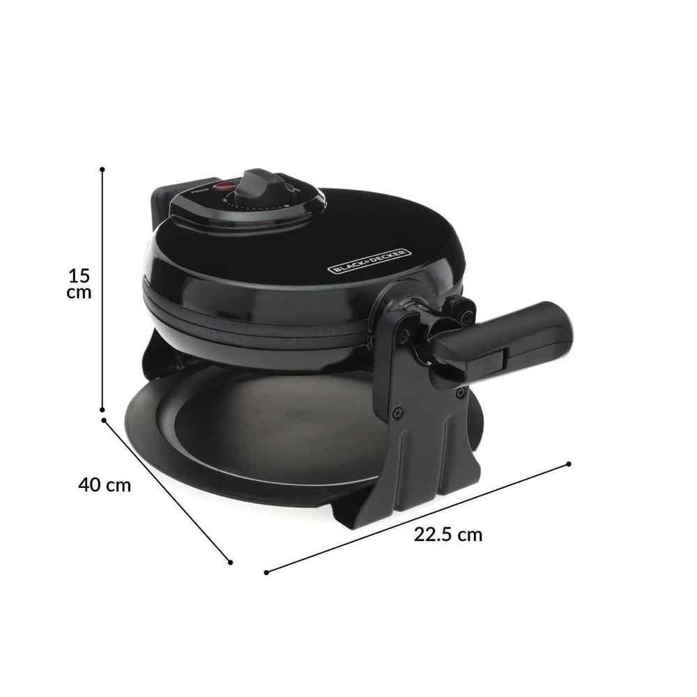 WAFLERA BLACK AND DECKER WM1000B TIPO BELGA GIRATORIA
