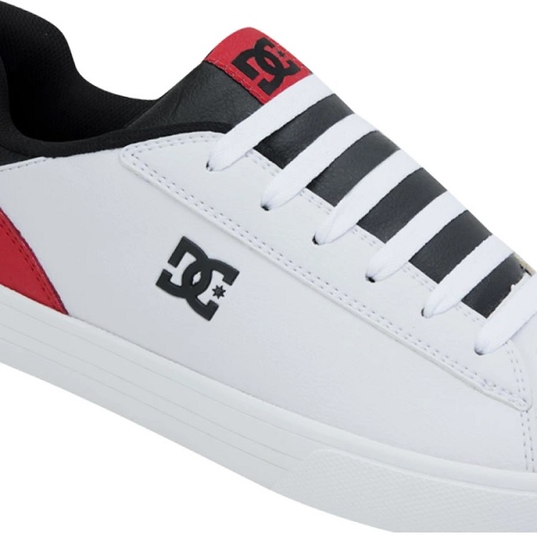 Tenis DC Shoes Notch Mx Blanco/negro/rojo Hombre Tallas #25 al #29