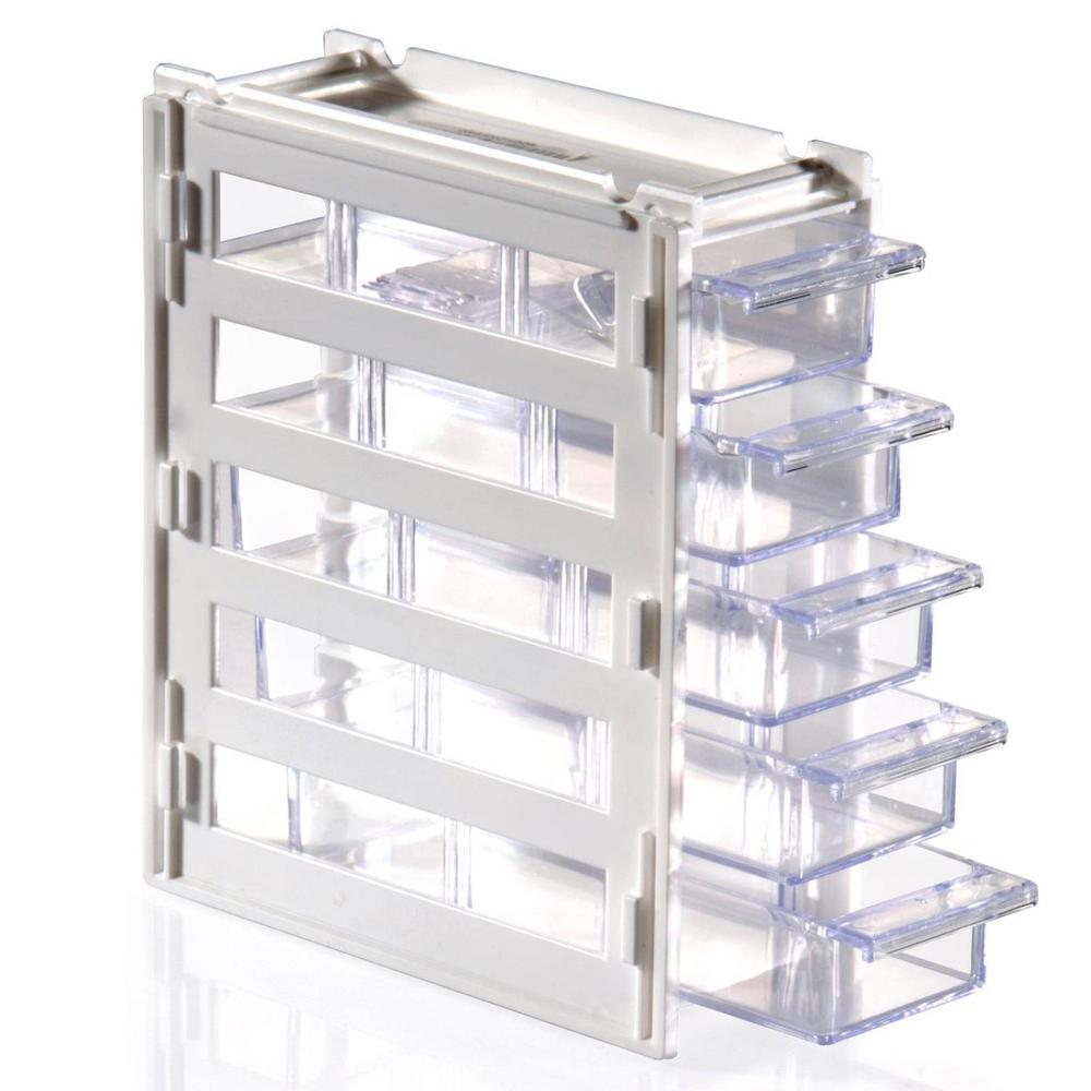 2 Mini Organizador Alhajeros 8168 5 Cajones 3 Divisores