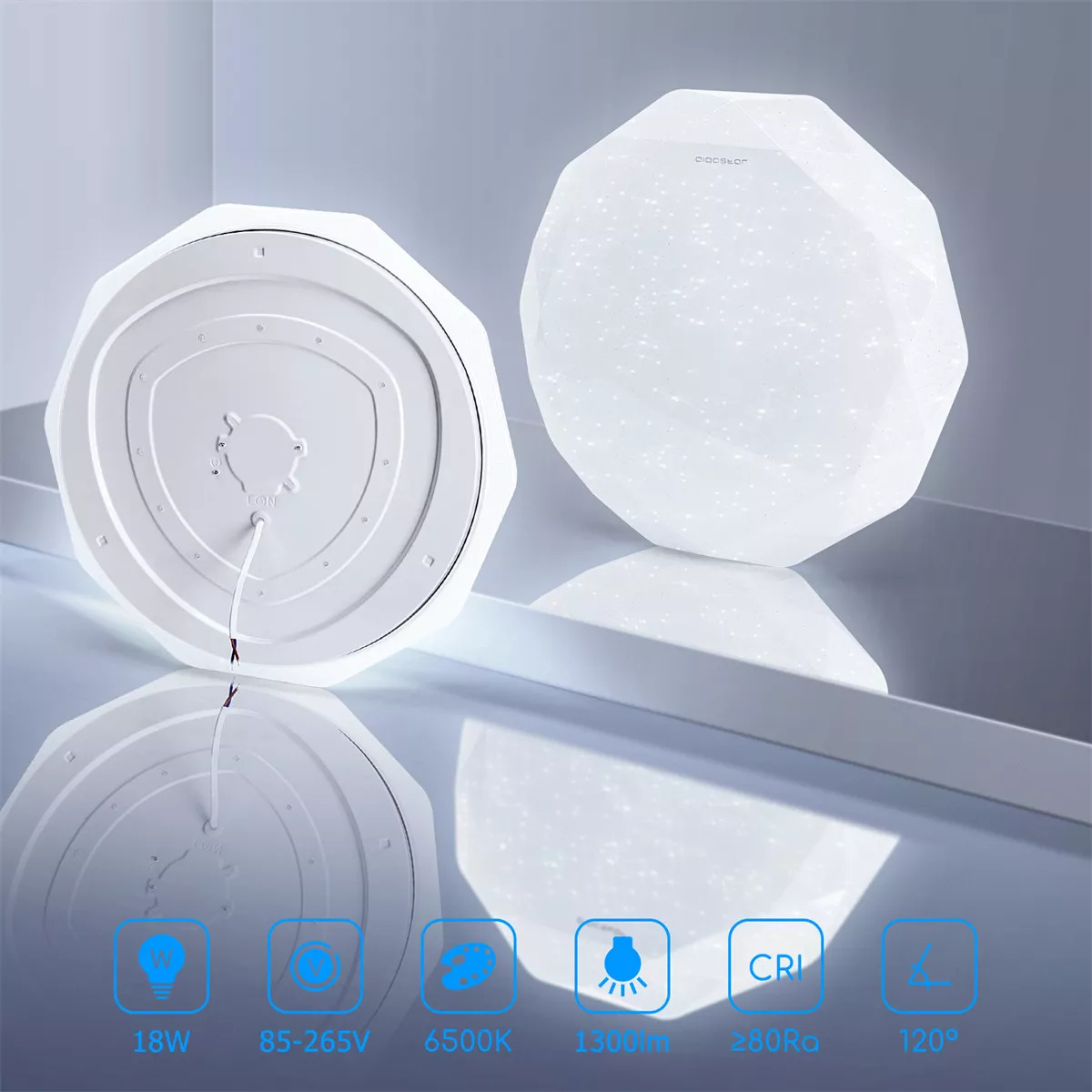 Lampara De Techo Sobreponer Led 18w Luminaria Plafon