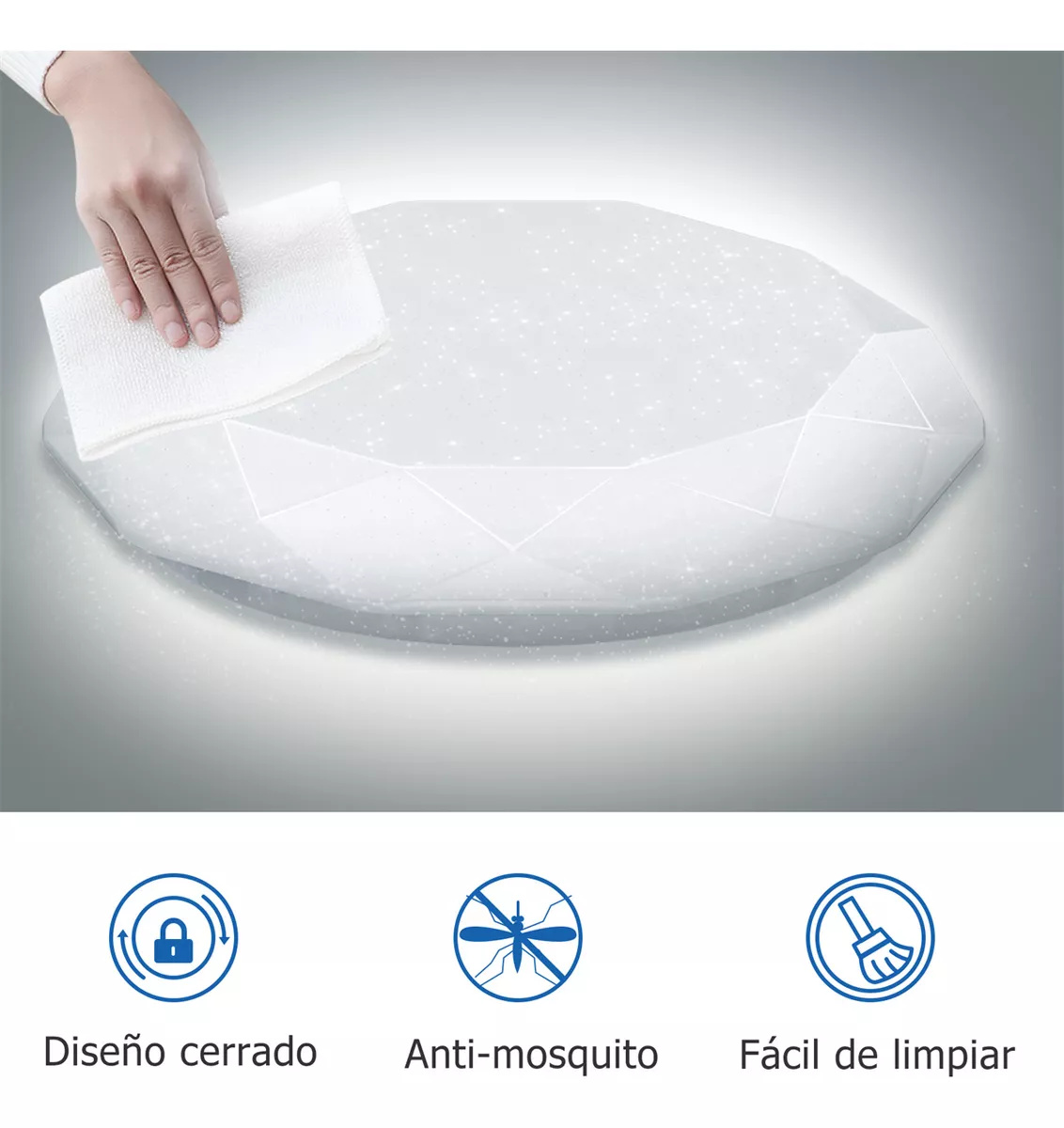 Lampara De Techo Sobreponer Led 18w Luminaria Plafon