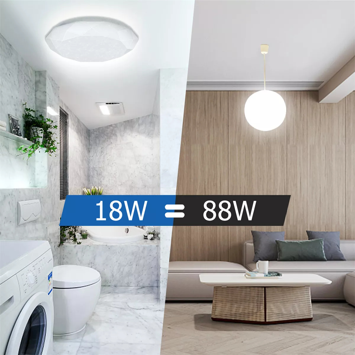 Lampara De Techo Sobreponer Led 18w Luminaria Plafon